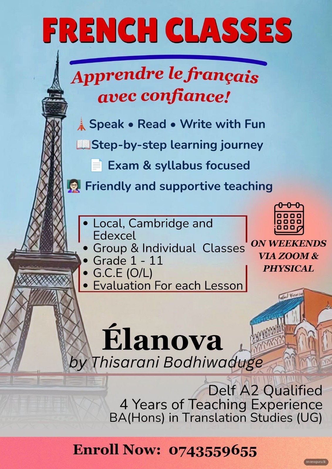 Élanova (French, ICT, English Class)